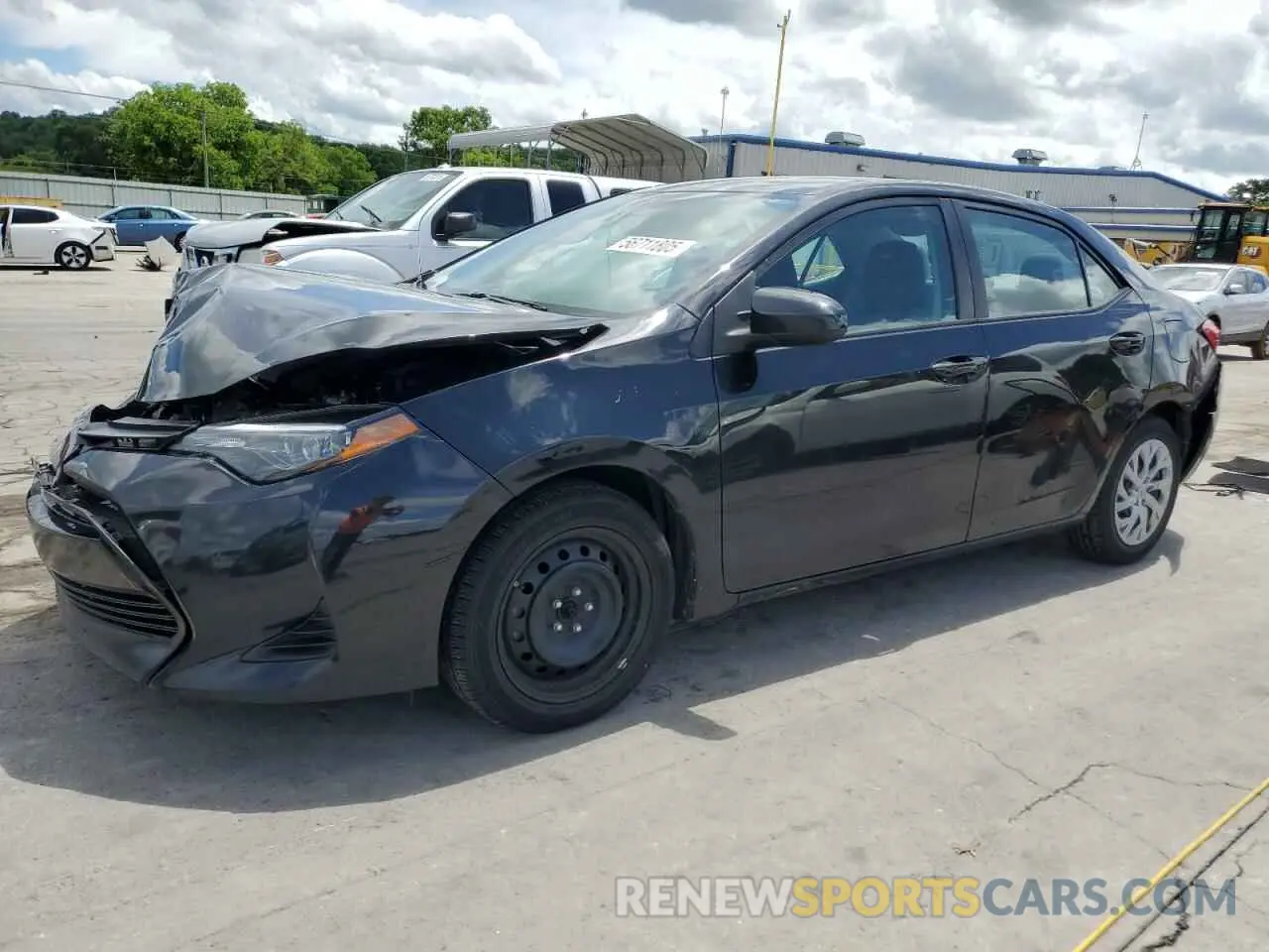 1 Photograph of a damaged car 5YFBURHE0KP934606 TOYOTA COROLLA 2019