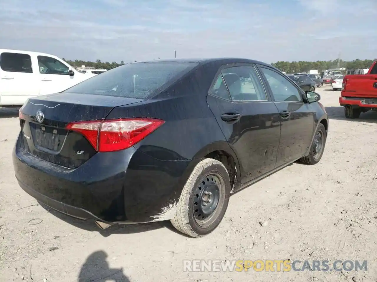 4 Photograph of a damaged car 5YFBURHE0KP934766 TOYOTA COROLLA 2019