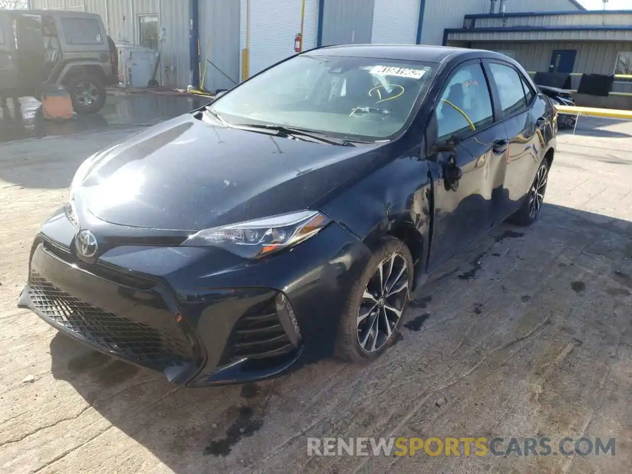 2 Photograph of a damaged car 5YFBURHE0KP936646 TOYOTA COROLLA 2019