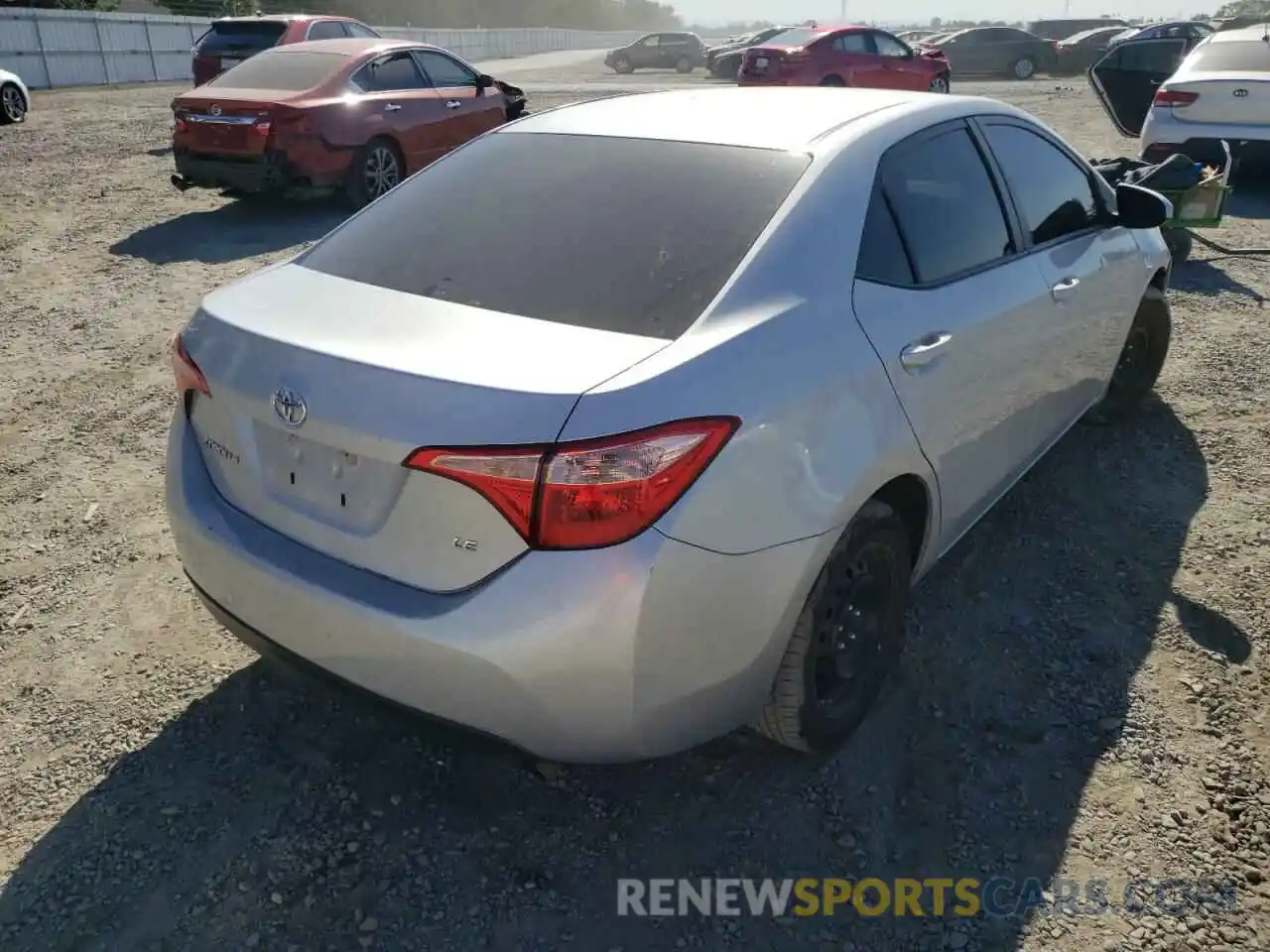 4 Photograph of a damaged car 5YFBURHE0KP936839 TOYOTA COROLLA 2019