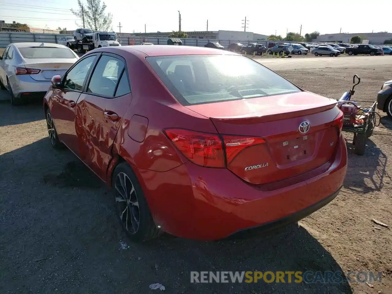 3 Photograph of a damaged car 5YFBURHE0KP937151 TOYOTA COROLLA 2019