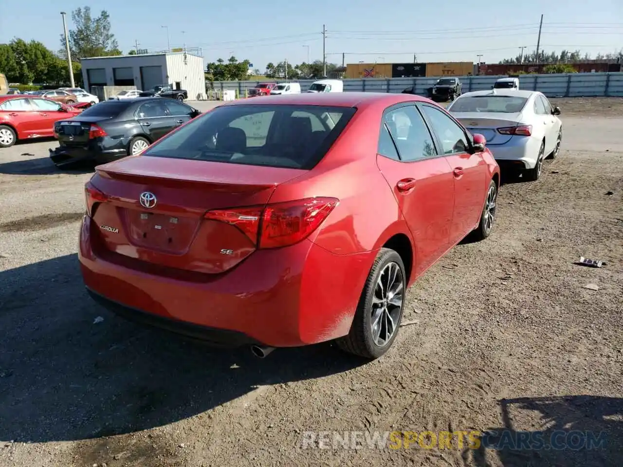 4 Photograph of a damaged car 5YFBURHE0KP937151 TOYOTA COROLLA 2019