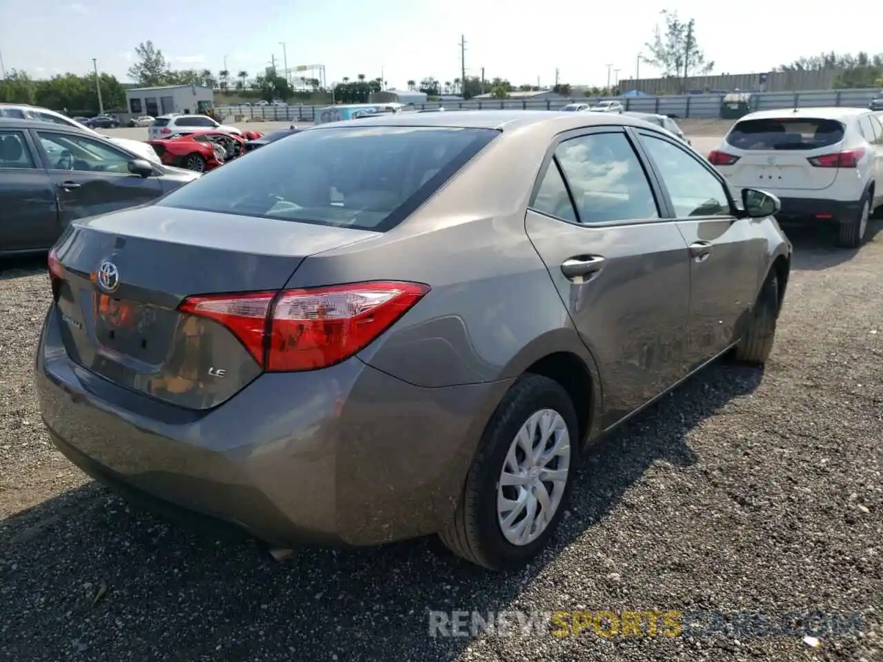 4 Photograph of a damaged car 5YFBURHE0KP937330 TOYOTA COROLLA 2019