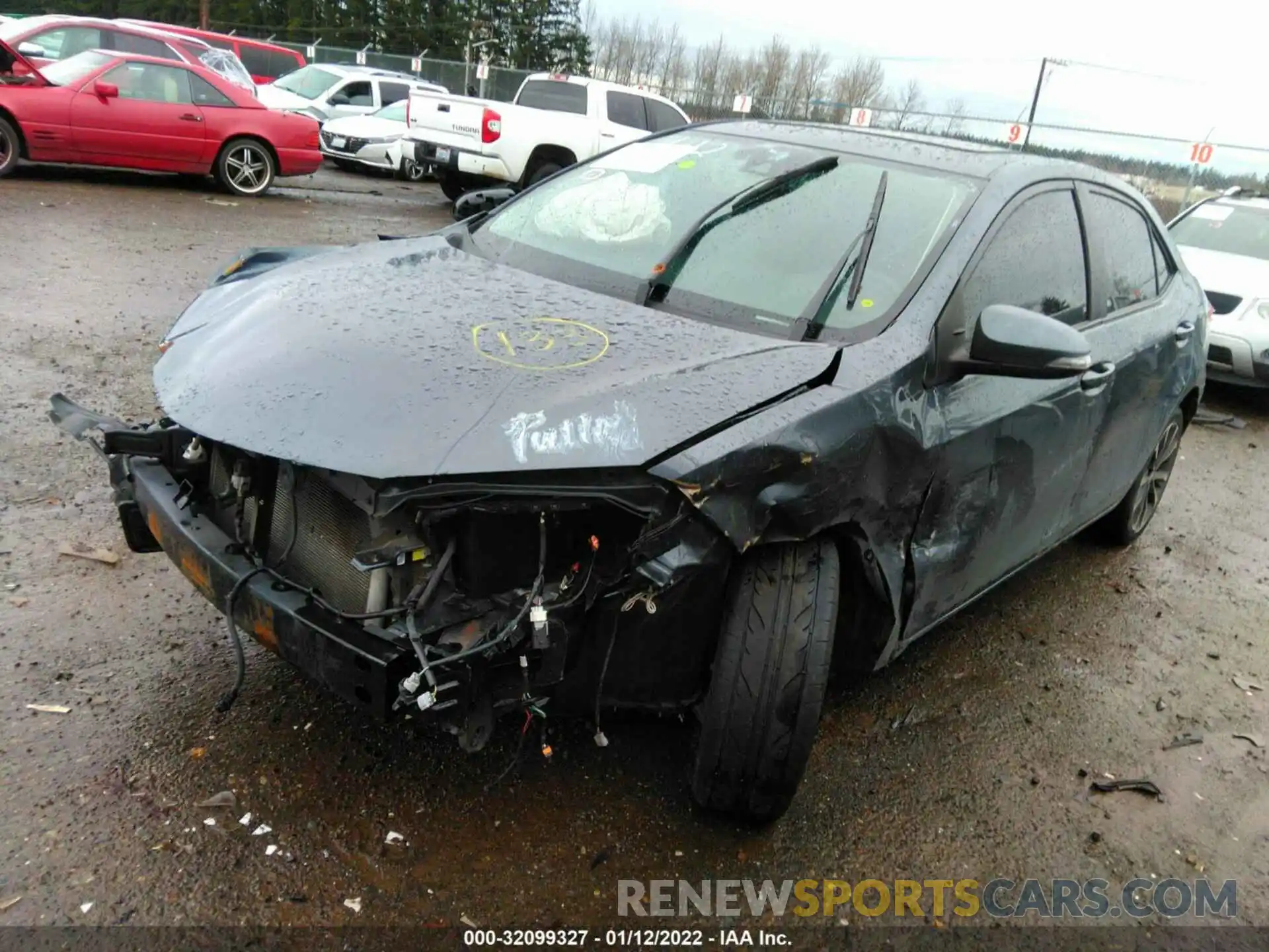 2 Photograph of a damaged car 5YFBURHE0KP937506 TOYOTA COROLLA 2019