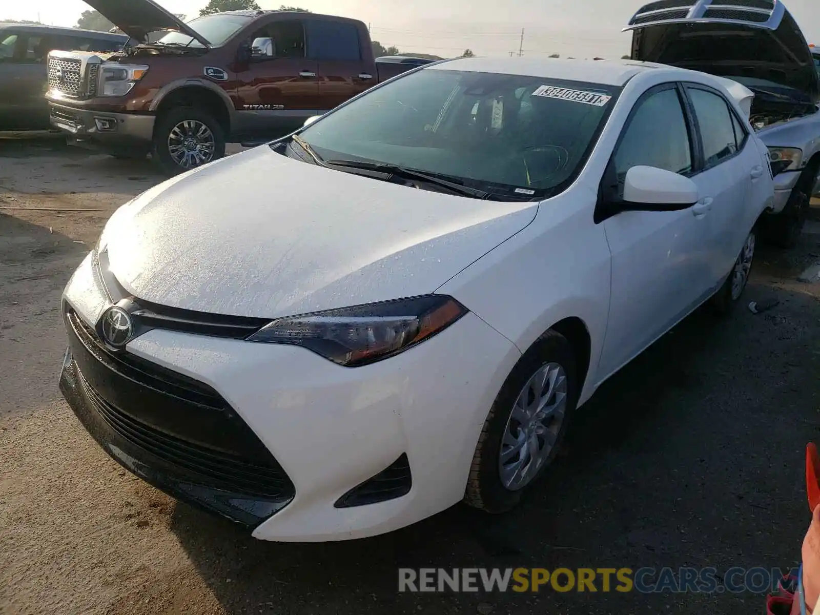 2 Photograph of a damaged car 5YFBURHE0KP937599 TOYOTA COROLLA 2019