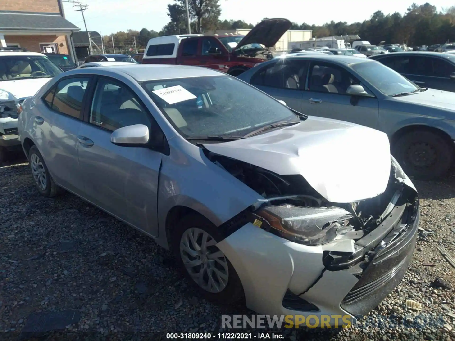 1 Photograph of a damaged car 5YFBURHE0KP943676 TOYOTA COROLLA 2019