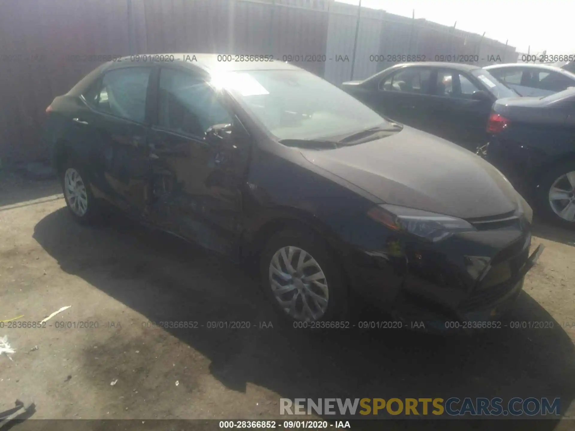 1 Photograph of a damaged car 5YFBURHE0KP944326 TOYOTA COROLLA 2019