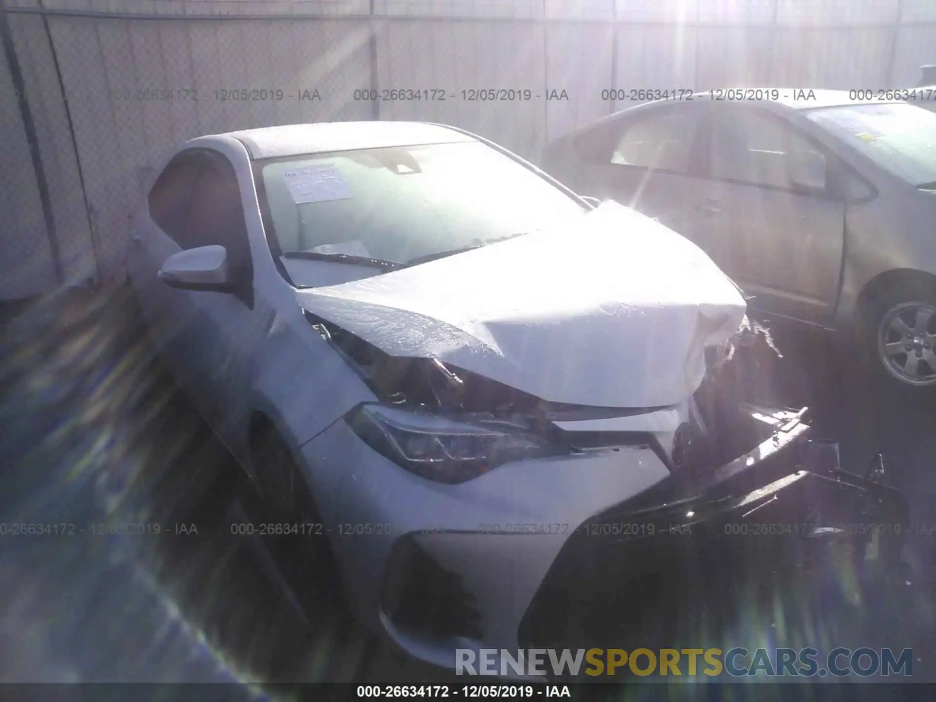 1 Photograph of a damaged car 5YFBURHE0KP944679 TOYOTA COROLLA 2019