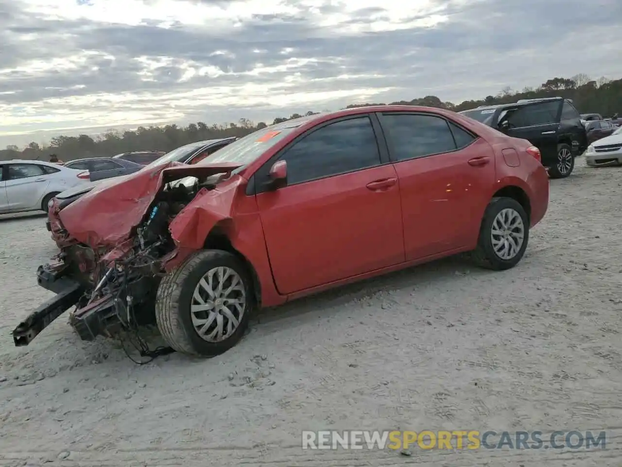 1 Photograph of a damaged car 5YFBURHE0KP947338 TOYOTA COROLLA 2019