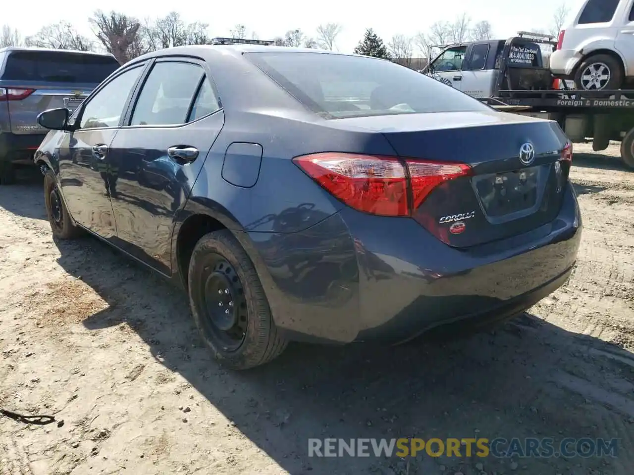 3 Photograph of a damaged car 5YFBURHE0KP948649 TOYOTA COROLLA 2019