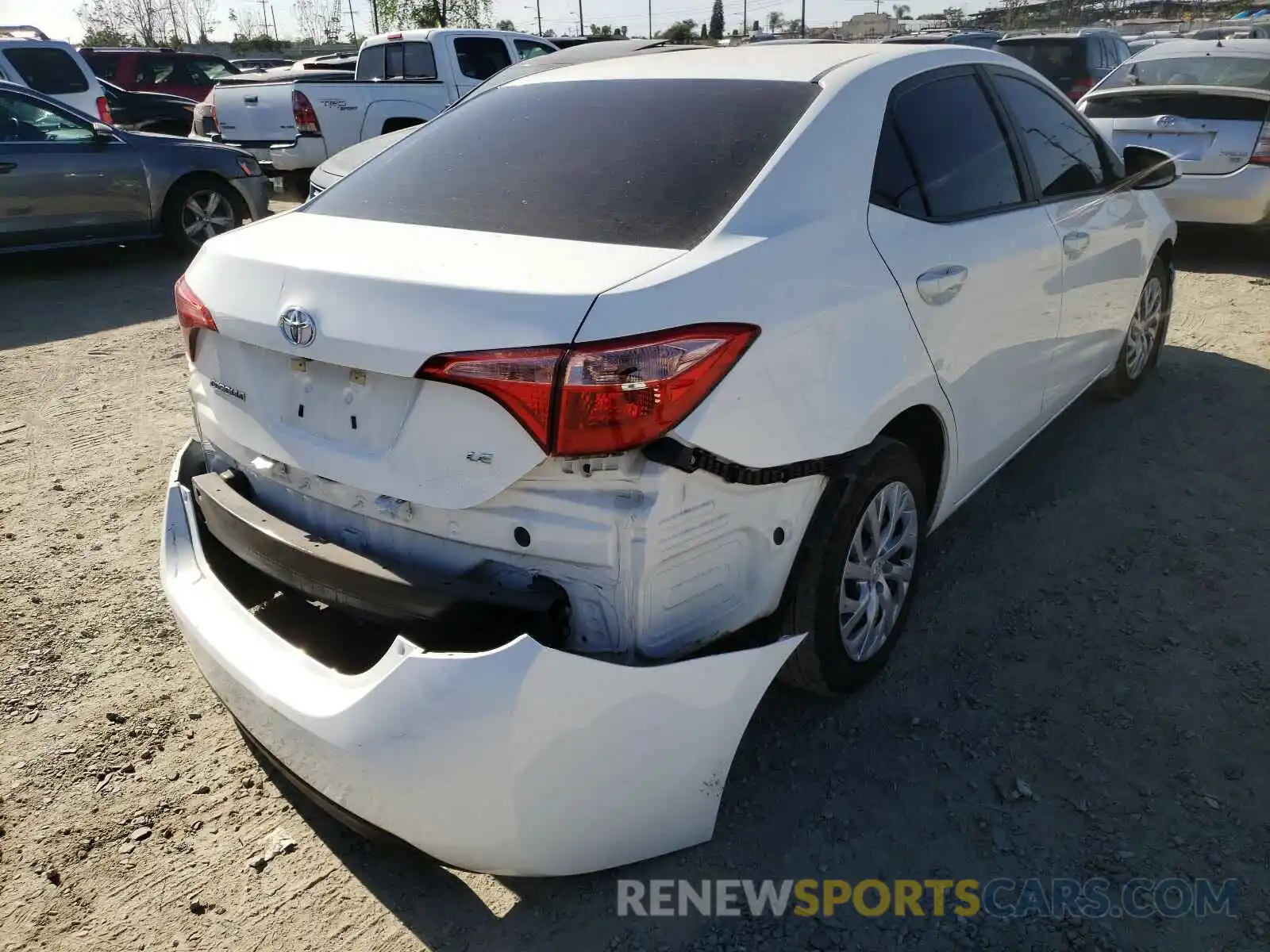 4 Photograph of a damaged car 5YFBURHE0KP948814 TOYOTA COROLLA 2019