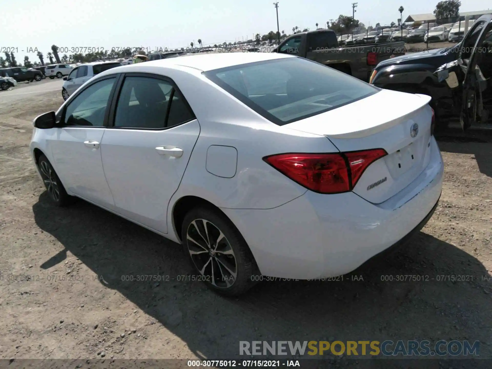 3 Photograph of a damaged car 5YFBURHE1KP856692 TOYOTA COROLLA 2019