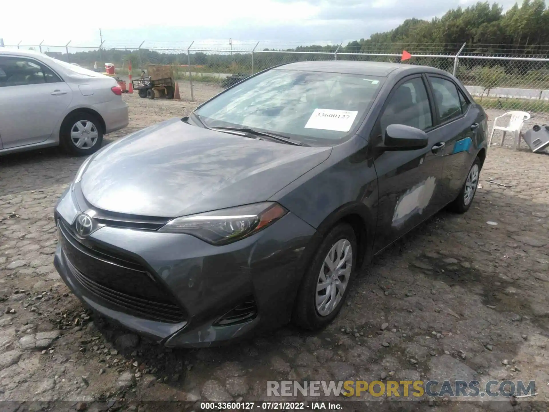 2 Photograph of a damaged car 5YFBURHE1KP860354 TOYOTA COROLLA 2019