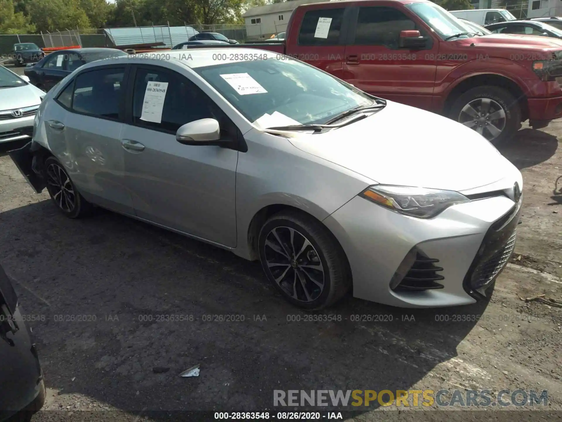 1 Photograph of a damaged car 5YFBURHE1KP862587 TOYOTA COROLLA 2019