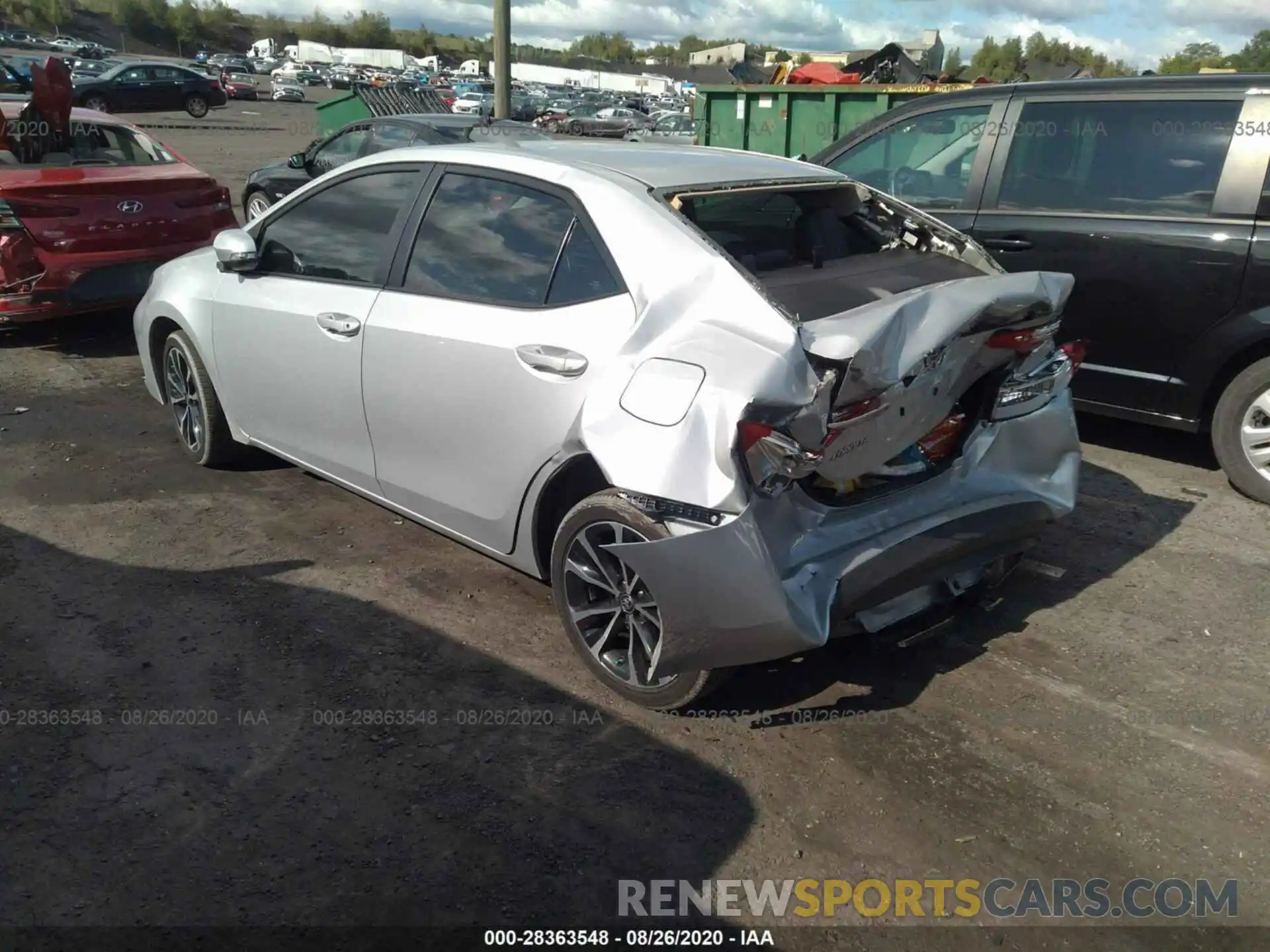 3 Photograph of a damaged car 5YFBURHE1KP862587 TOYOTA COROLLA 2019