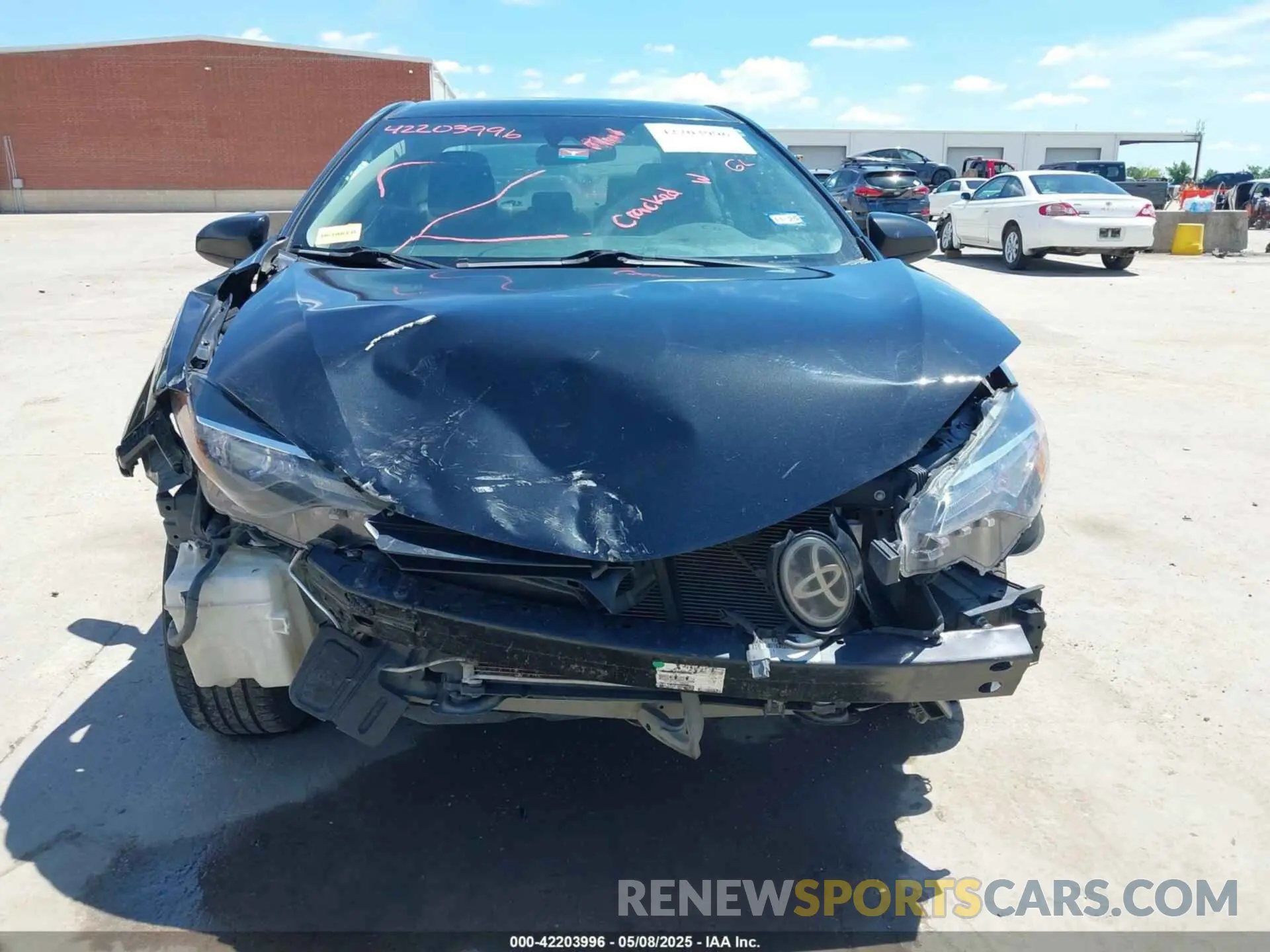 13 Photograph of a damaged car 5YFBURHE1KP862976 TOYOTA COROLLA 2019