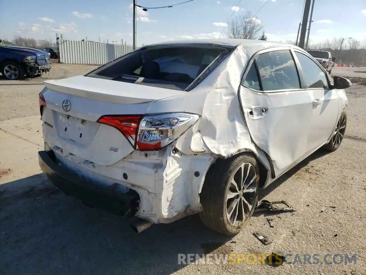 4 Photograph of a damaged car 5YFBURHE1KP863061 TOYOTA COROLLA 2019