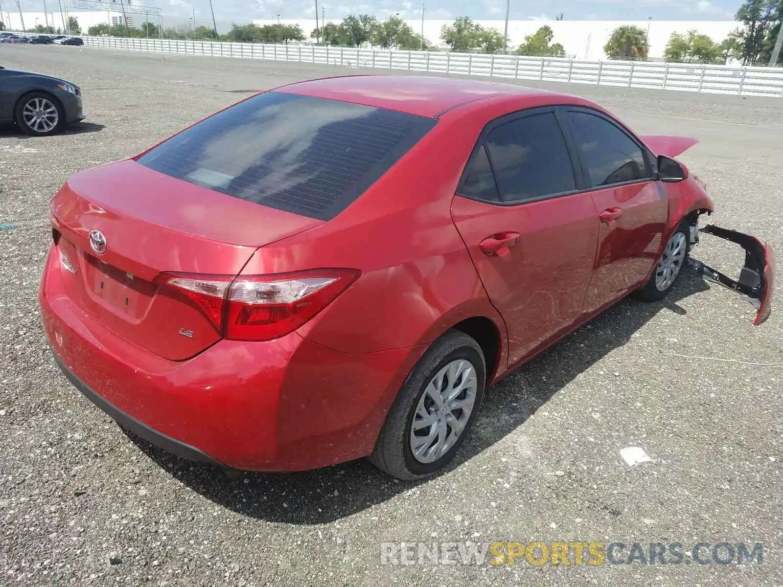 4 Photograph of a damaged car 5YFBURHE1KP863514 TOYOTA COROLLA 2019