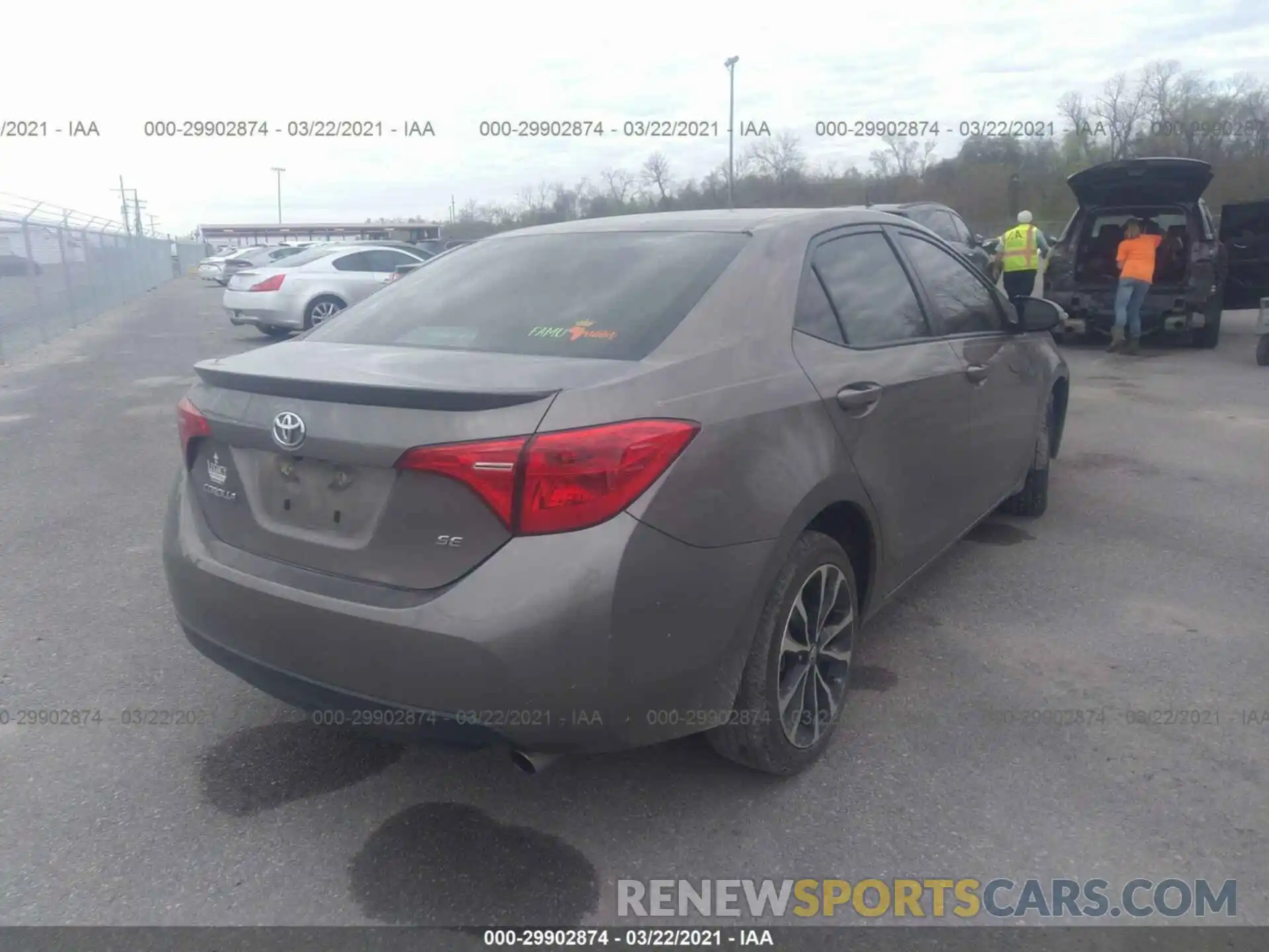 4 Photograph of a damaged car 5YFBURHE1KP866722 TOYOTA COROLLA 2019