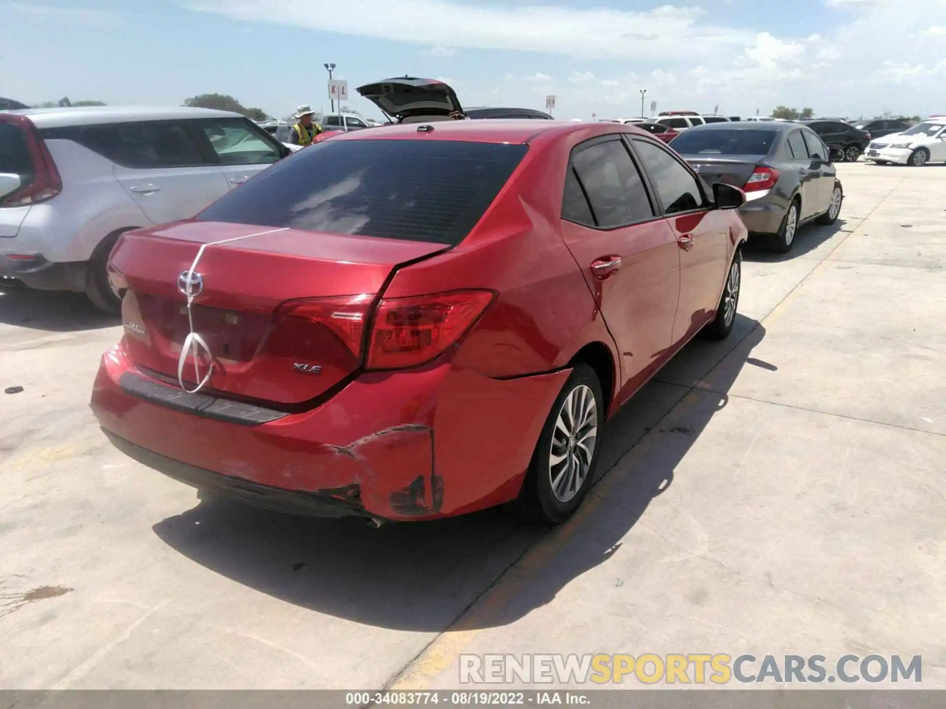 4 Photograph of a damaged car 5YFBURHE1KP867871 TOYOTA COROLLA 2019