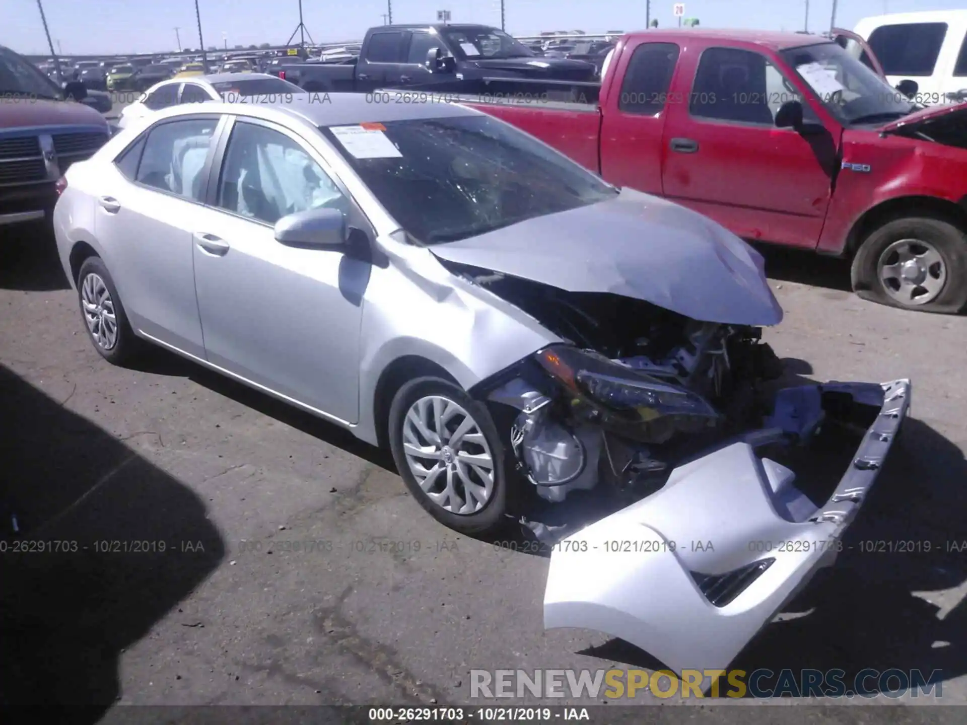 1 Photograph of a damaged car 5YFBURHE1KP871788 TOYOTA COROLLA 2019