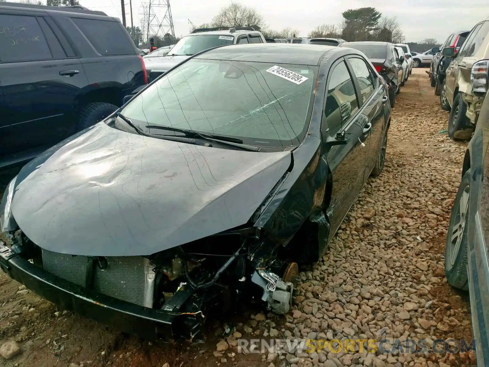 2 Photograph of a damaged car 5YFBURHE1KP874917 TOYOTA COROLLA 2019