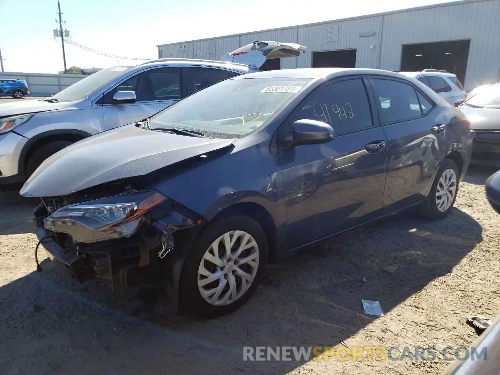 2 Photograph of a damaged car 5YFBURHE1KP875159 TOYOTA COROLLA 2019