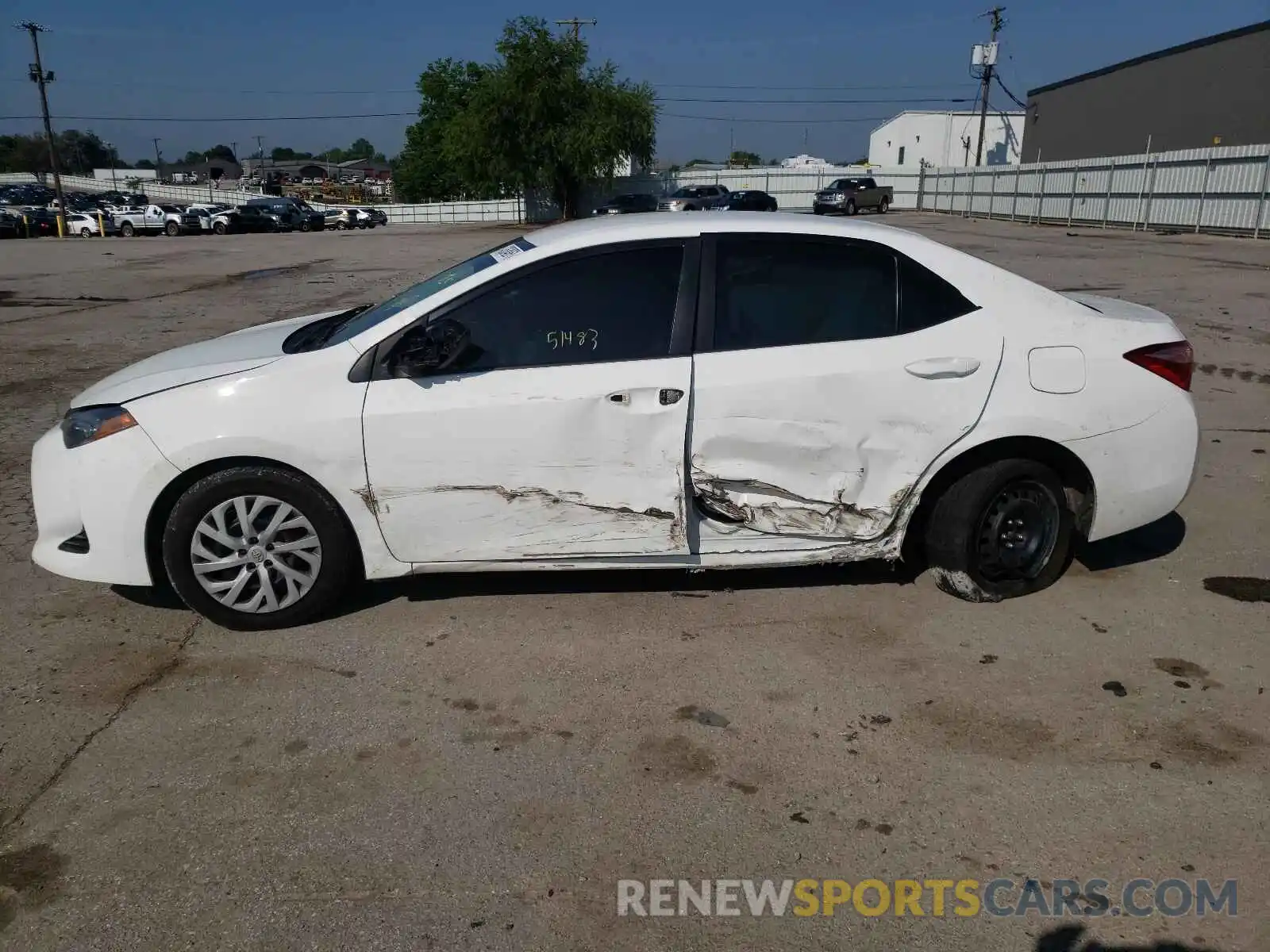 9 Photograph of a damaged car 5YFBURHE1KP878319 TOYOTA COROLLA 2019