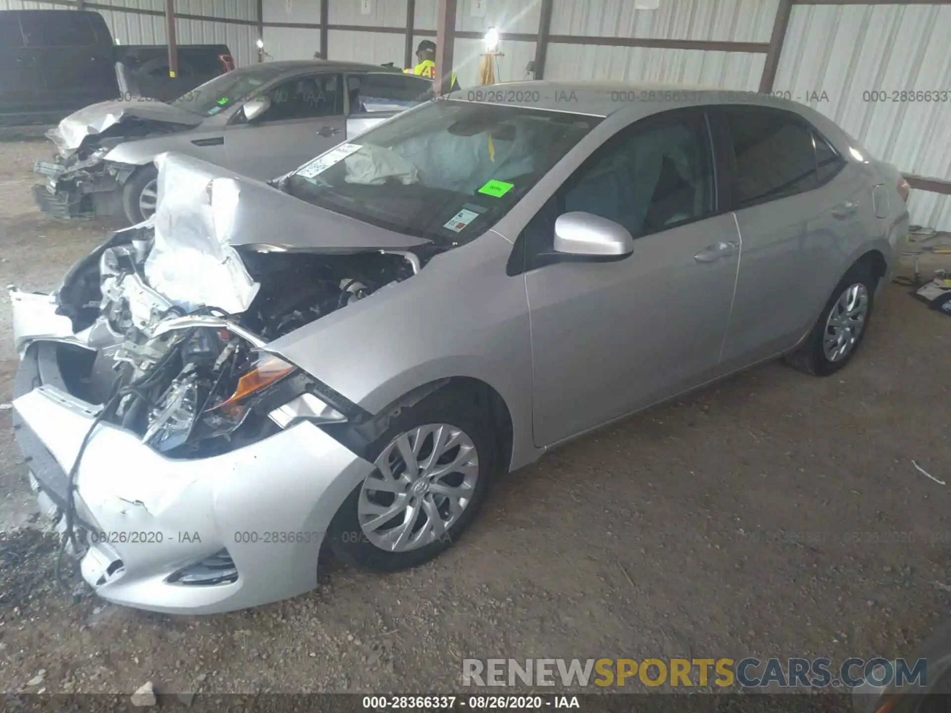 2 Photograph of a damaged car 5YFBURHE1KP878725 TOYOTA COROLLA 2019