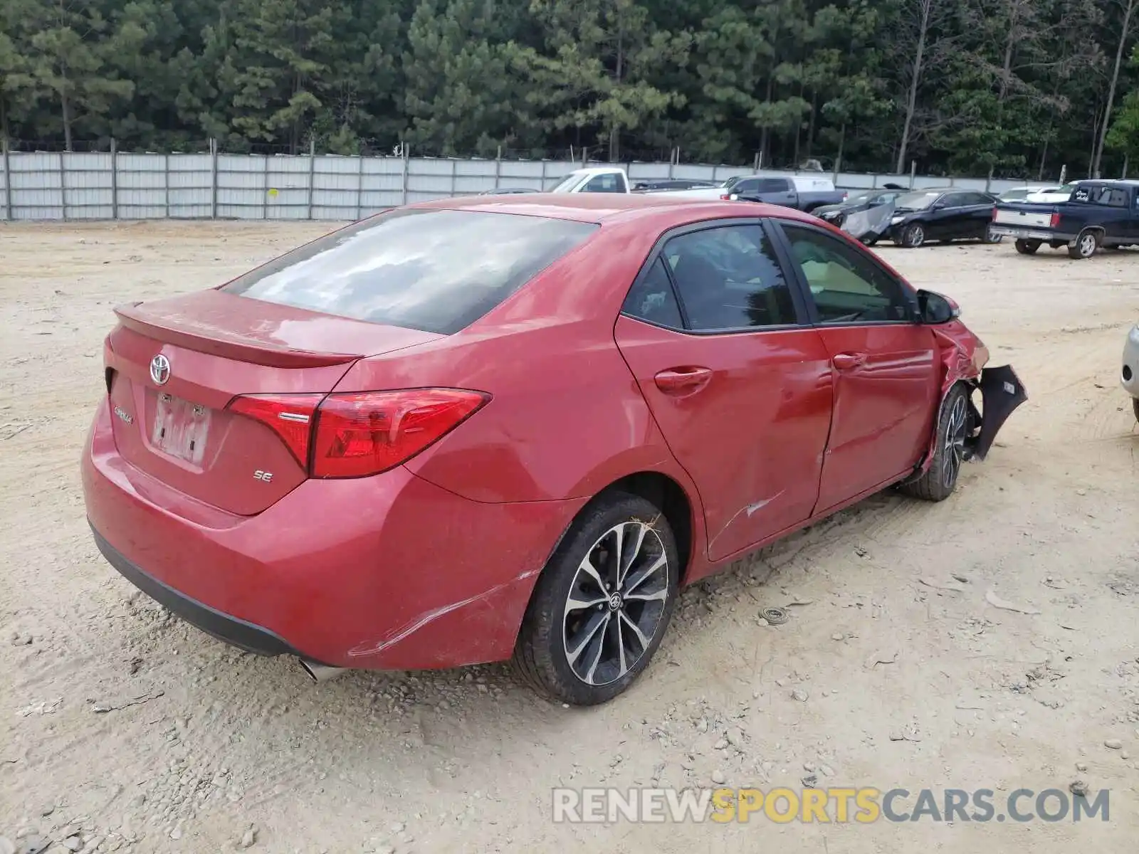 4 Photograph of a damaged car 5YFBURHE1KP878806 TOYOTA COROLLA 2019