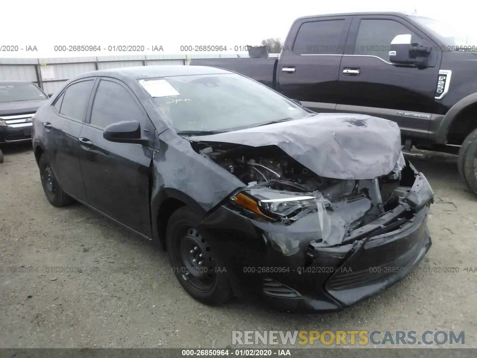 1 Photograph of a damaged car 5YFBURHE1KP881432 TOYOTA COROLLA 2019