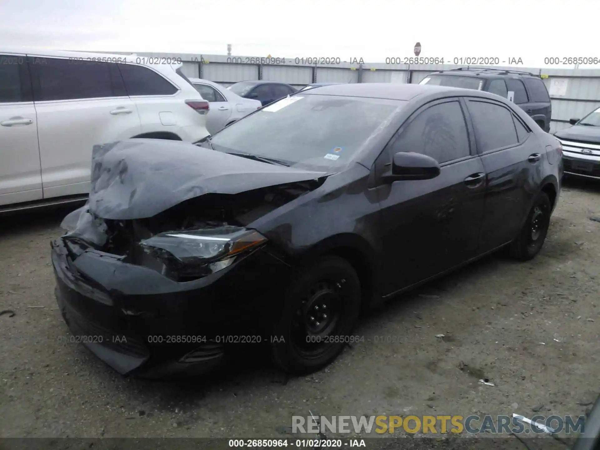 2 Photograph of a damaged car 5YFBURHE1KP881432 TOYOTA COROLLA 2019