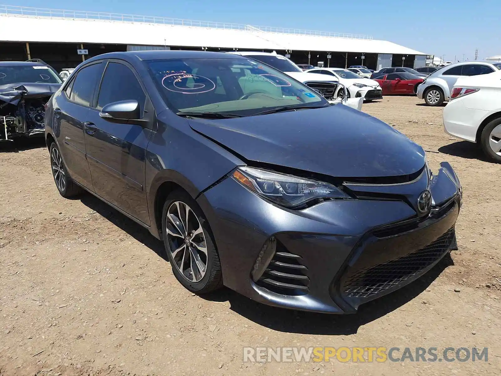 1 Photograph of a damaged car 5YFBURHE1KP884718 TOYOTA COROLLA 2019