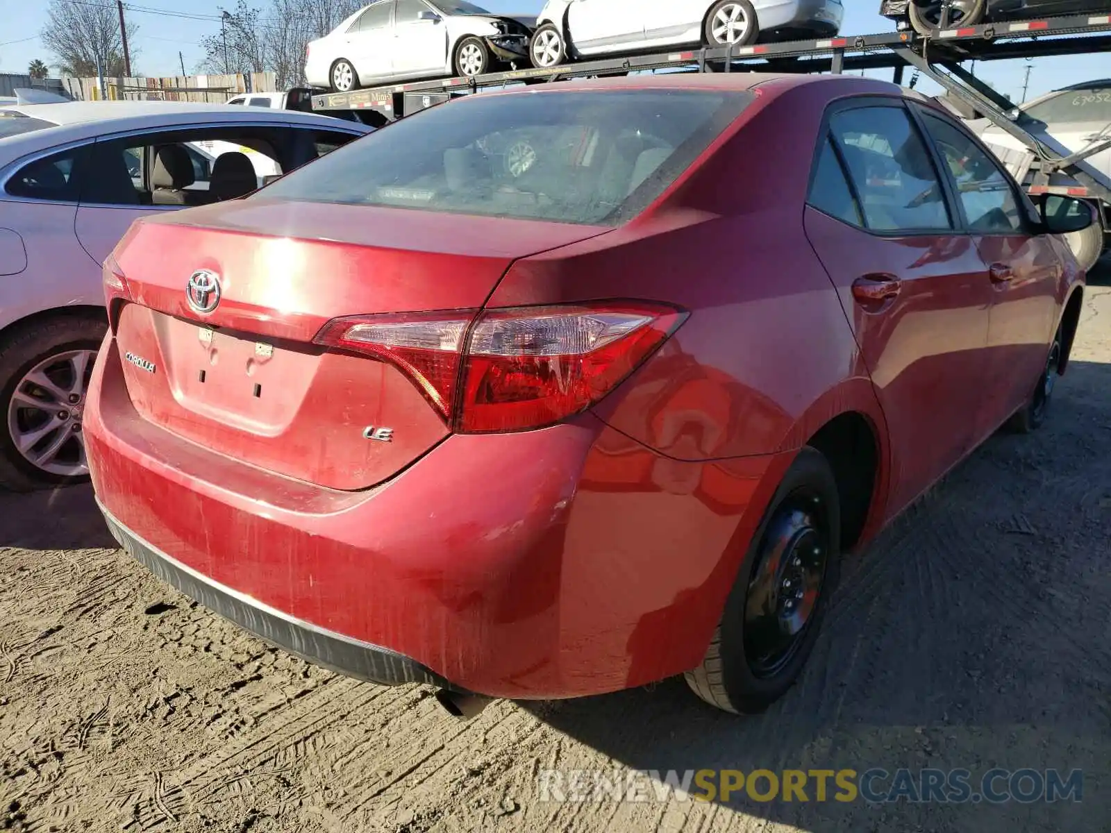 4 Photograph of a damaged car 5YFBURHE1KP884783 TOYOTA COROLLA 2019