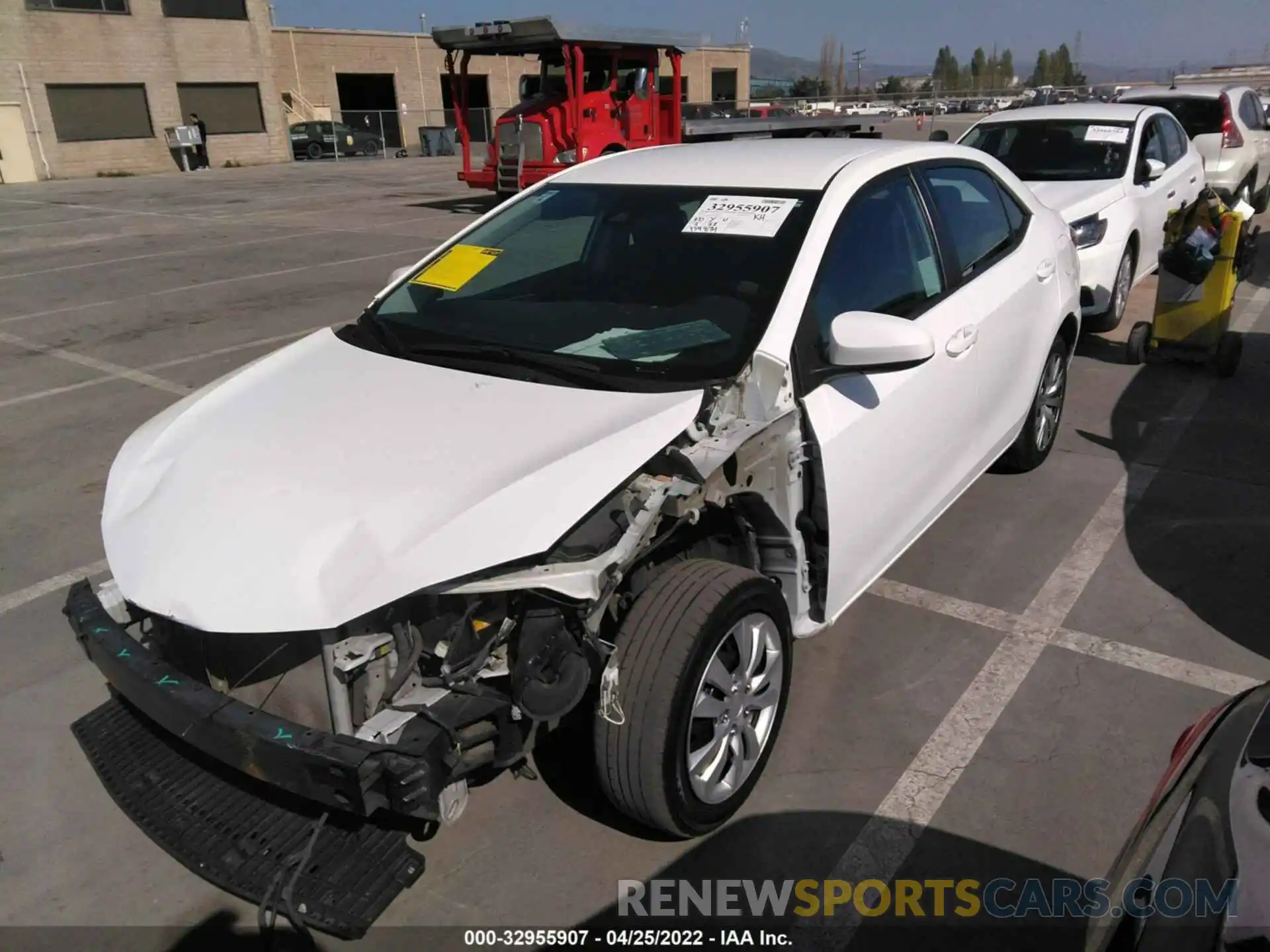 2 Photograph of a damaged car 5YFBURHE1KP887408 TOYOTA COROLLA 2019