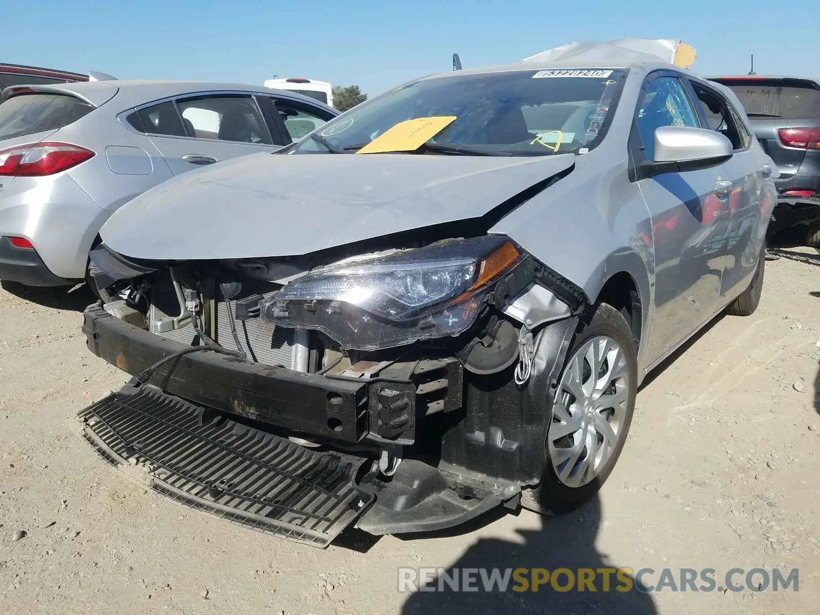 2 Photograph of a damaged car 5YFBURHE1KP888686 TOYOTA COROLLA 2019