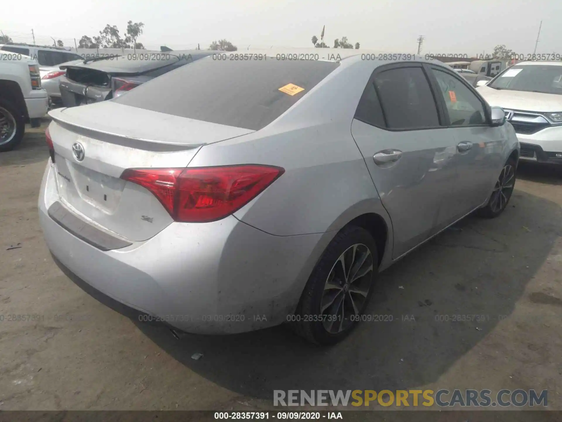 4 Photograph of a damaged car 5YFBURHE1KP891569 TOYOTA COROLLA 2019