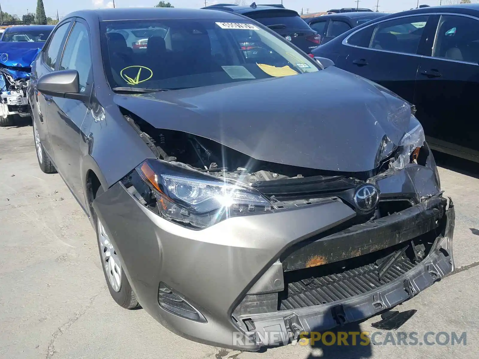 1 Photograph of a damaged car 5YFBURHE1KP897999 TOYOTA COROLLA 2019