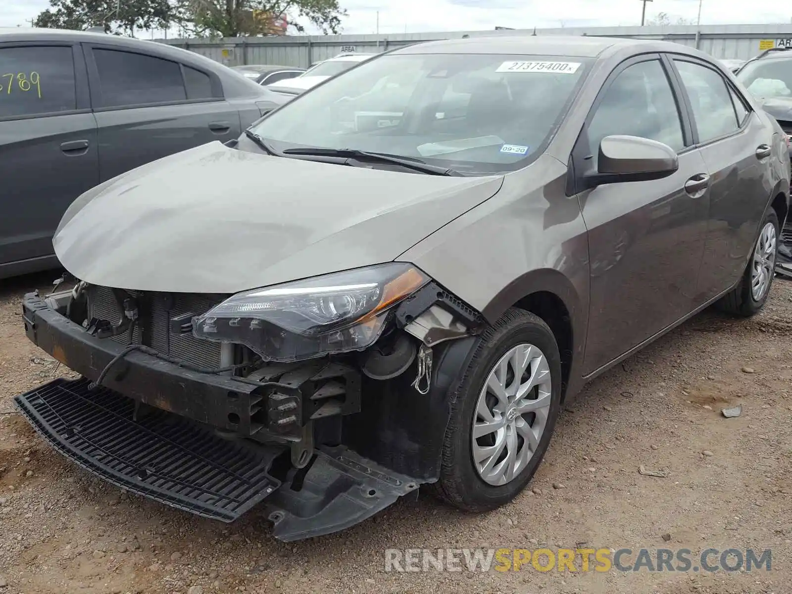 2 Photograph of a damaged car 5YFBURHE1KP898036 TOYOTA COROLLA 2019