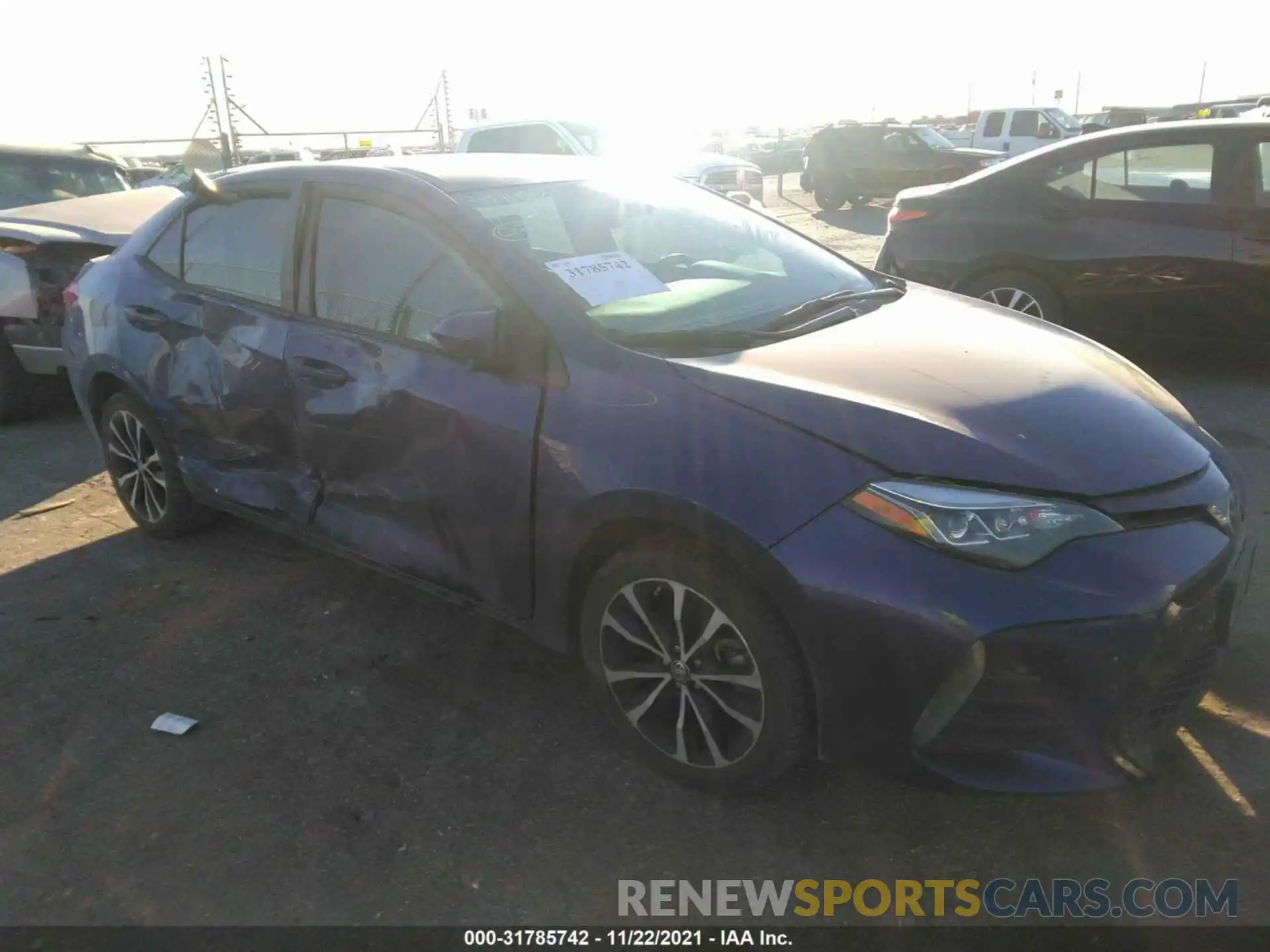 1 Photograph of a damaged car 5YFBURHE1KP899168 TOYOTA COROLLA 2019