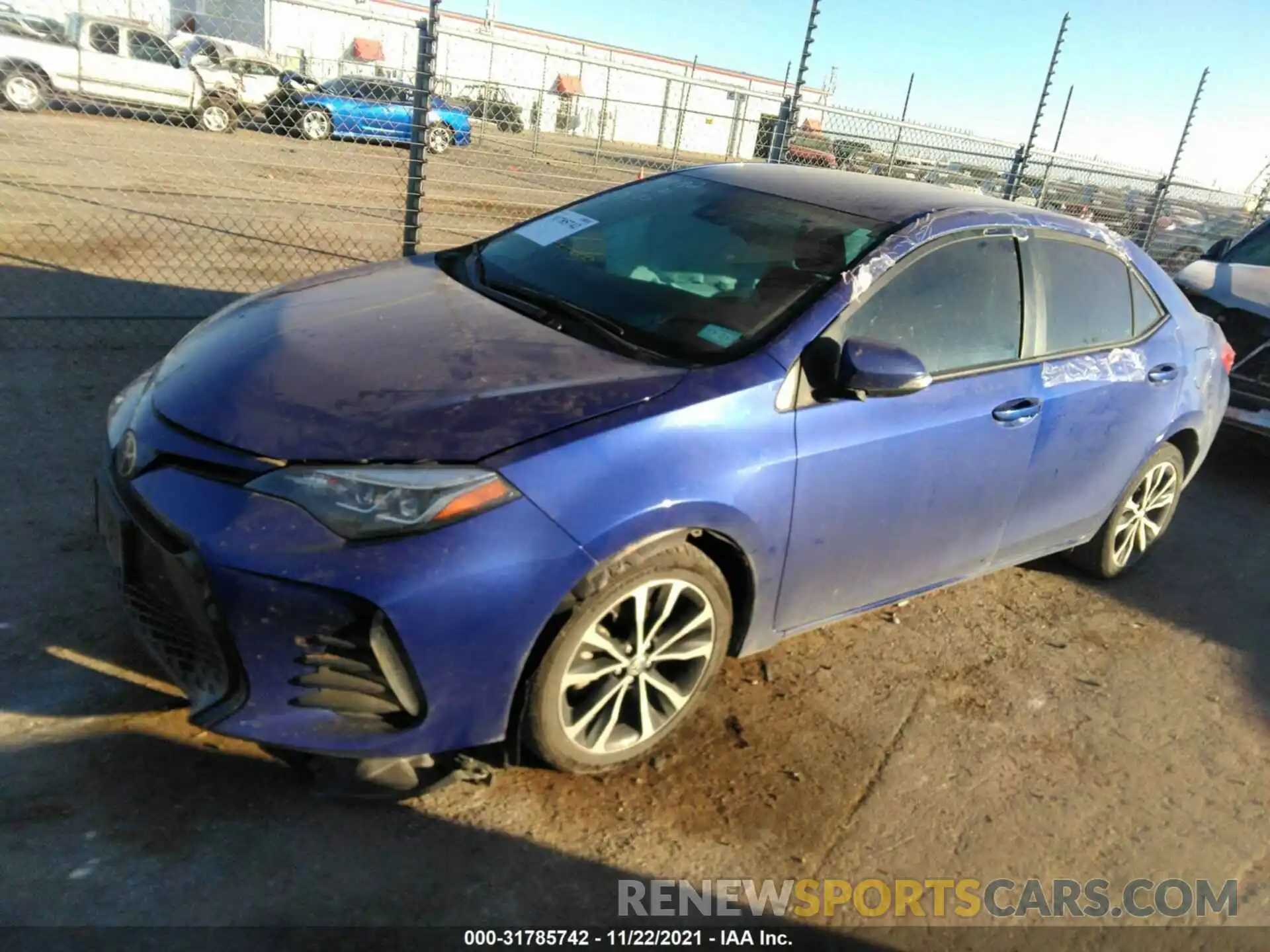 2 Photograph of a damaged car 5YFBURHE1KP899168 TOYOTA COROLLA 2019