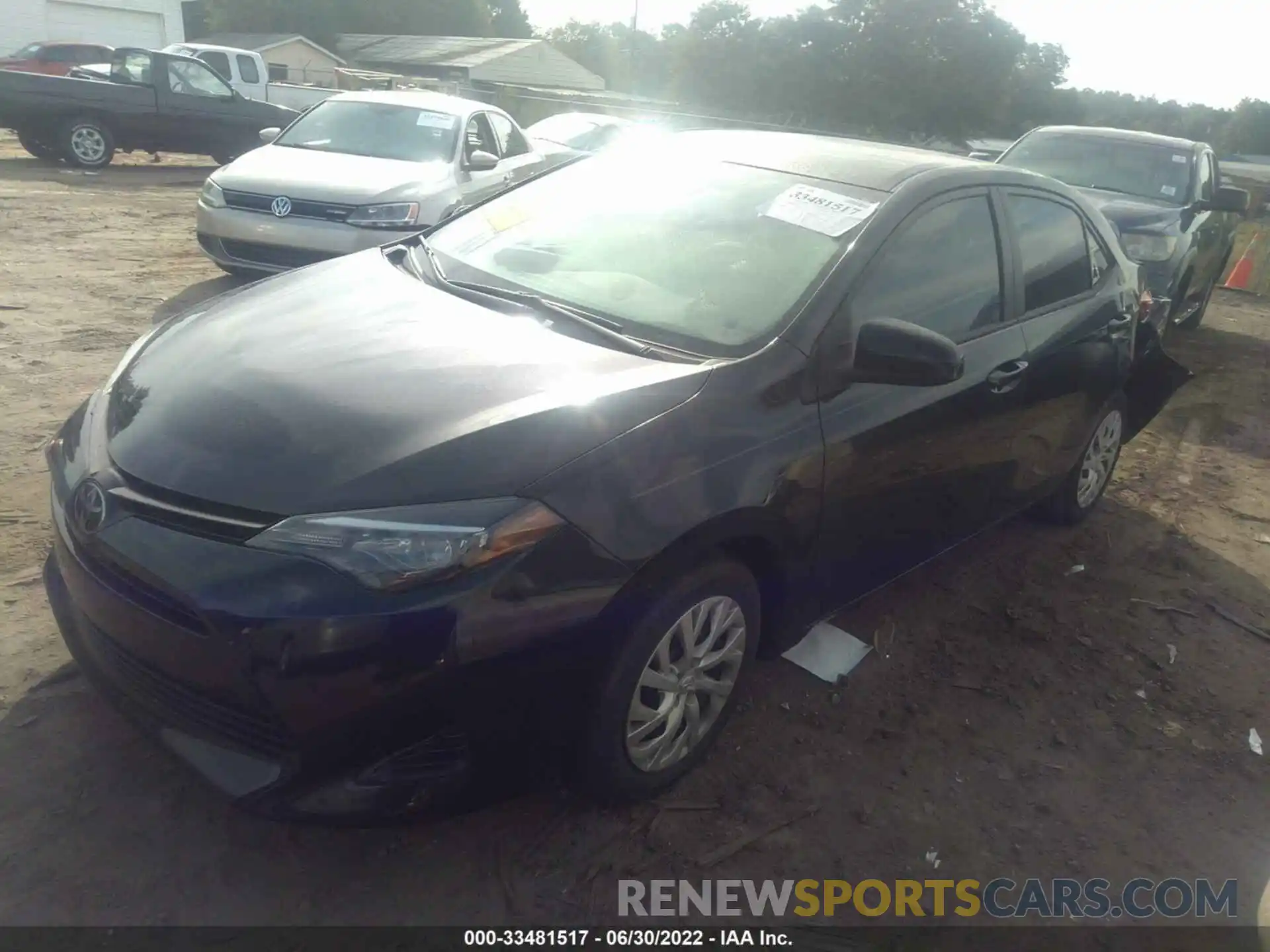 2 Photograph of a damaged car 5YFBURHE1KP903378 TOYOTA COROLLA 2019