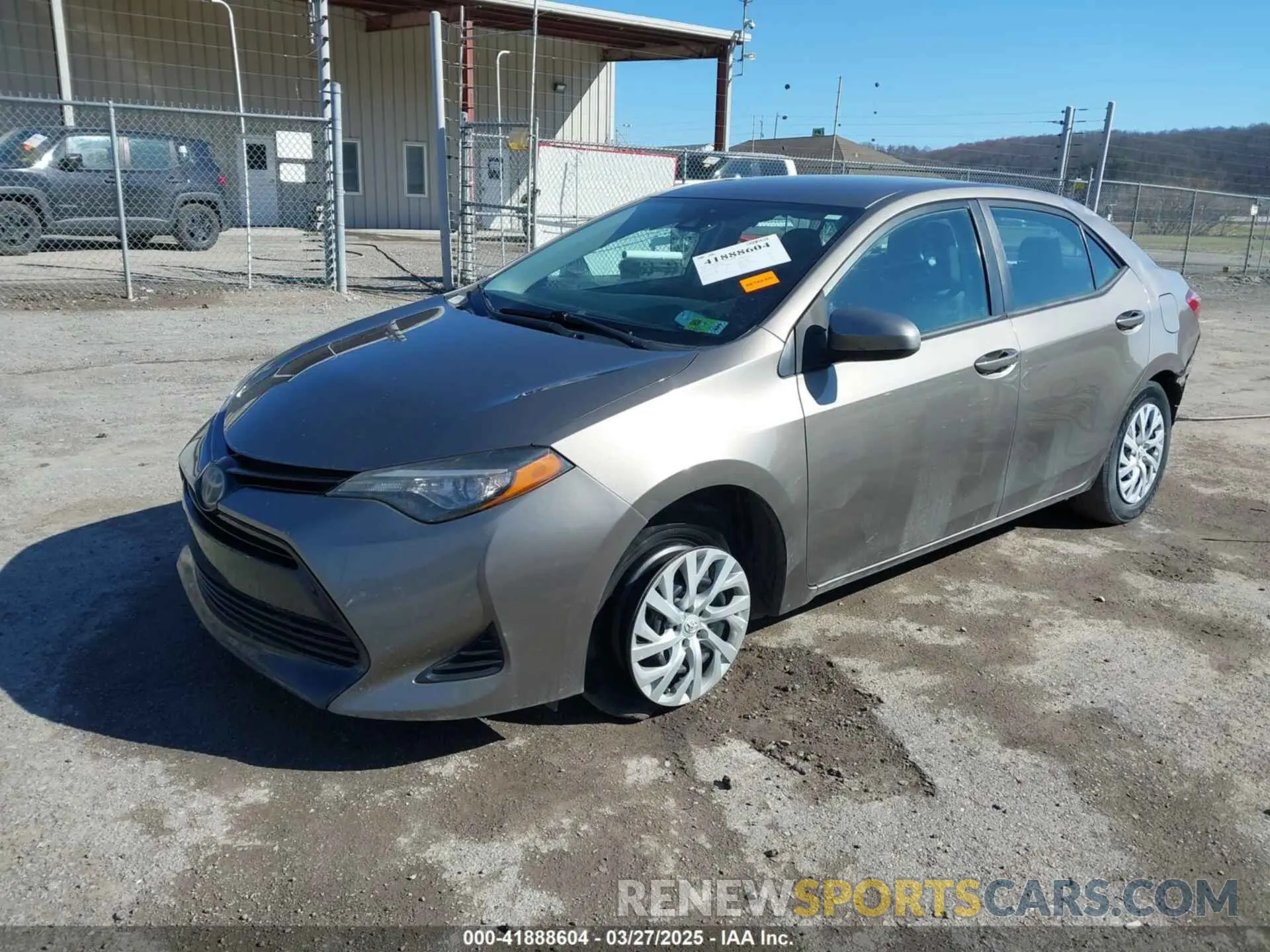 2 Photograph of a damaged car 5YFBURHE1KP905180 TOYOTA COROLLA 2019