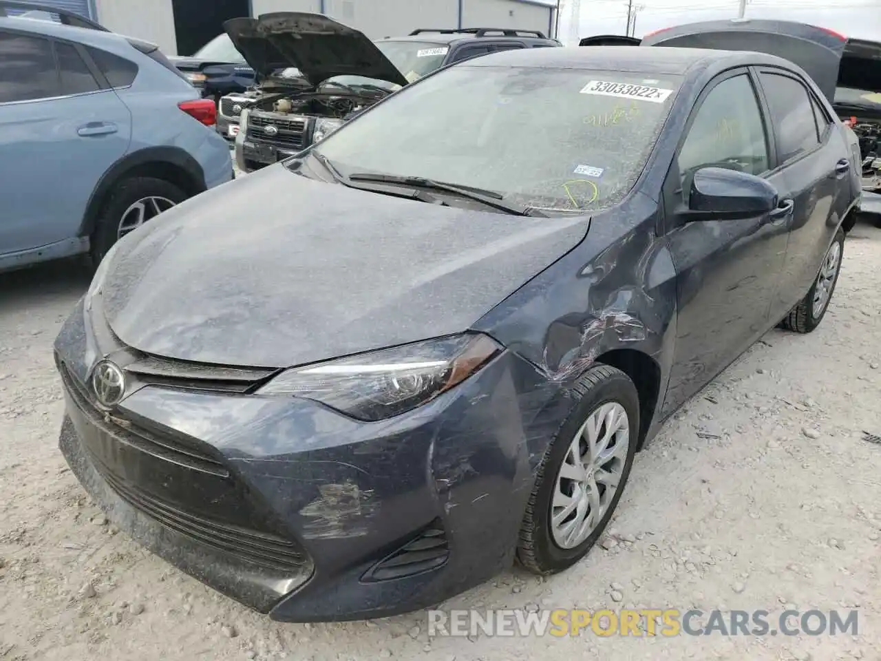 2 Photograph of a damaged car 5YFBURHE1KP911898 TOYOTA COROLLA 2019