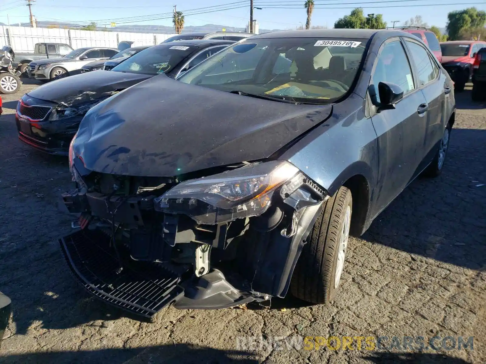 2 Photograph of a damaged car 5YFBURHE1KP912761 TOYOTA COROLLA 2019