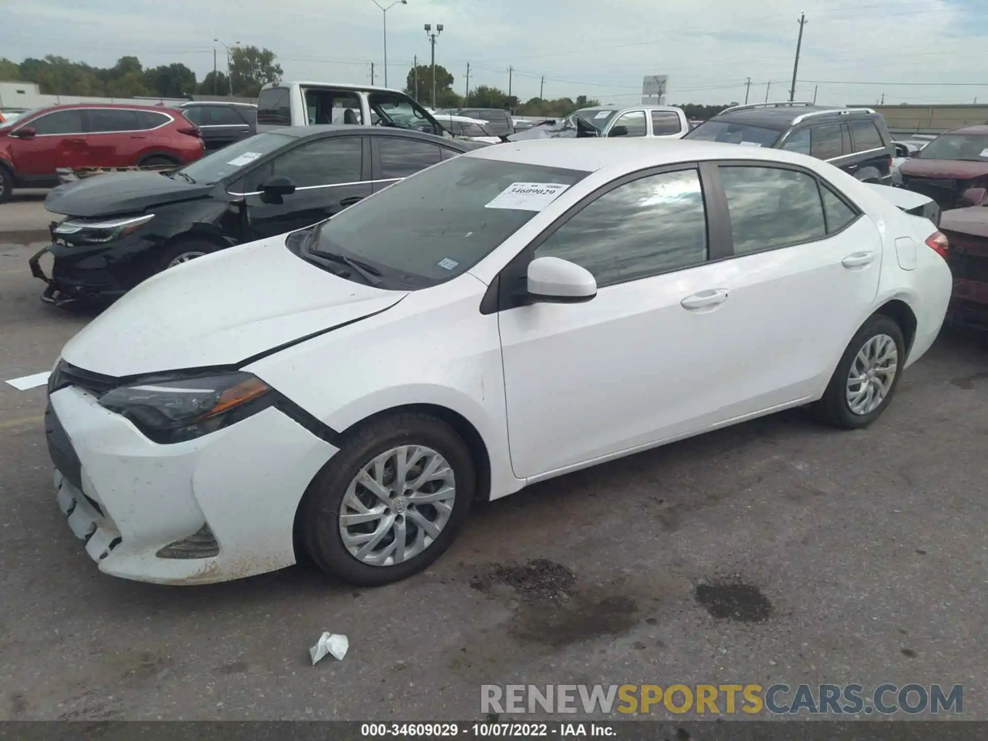 2 Photograph of a damaged car 5YFBURHE1KP914896 TOYOTA COROLLA 2019