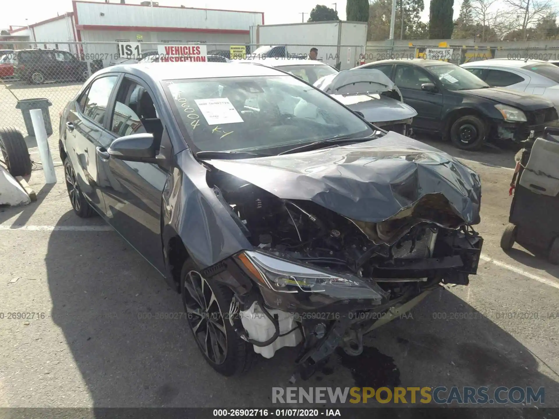 1 Photograph of a damaged car 5YFBURHE1KP915238 TOYOTA COROLLA 2019