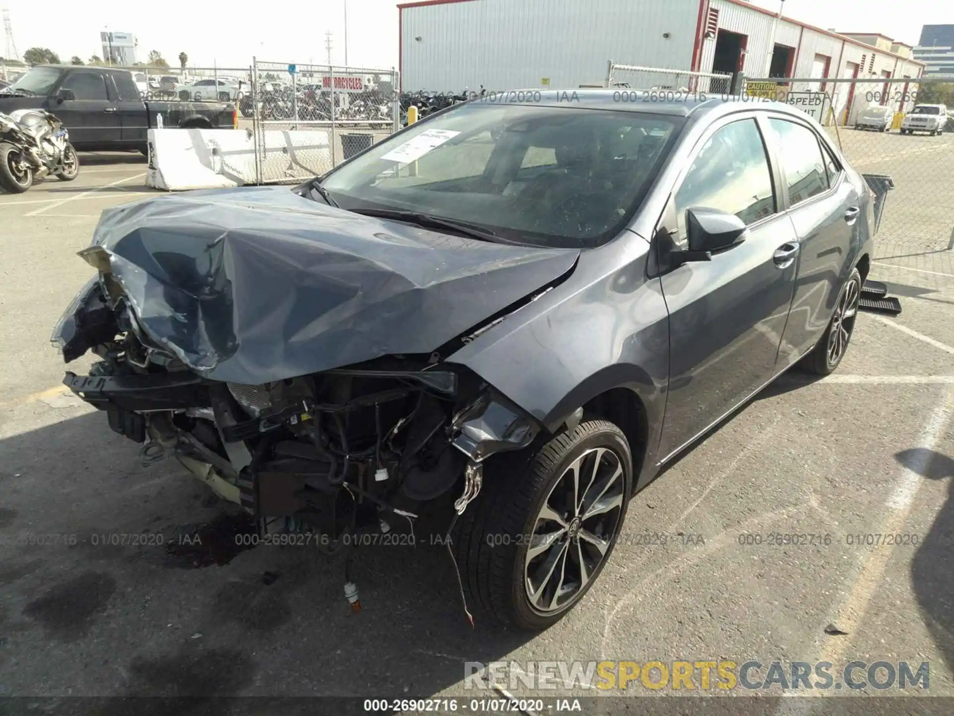 2 Photograph of a damaged car 5YFBURHE1KP915238 TOYOTA COROLLA 2019