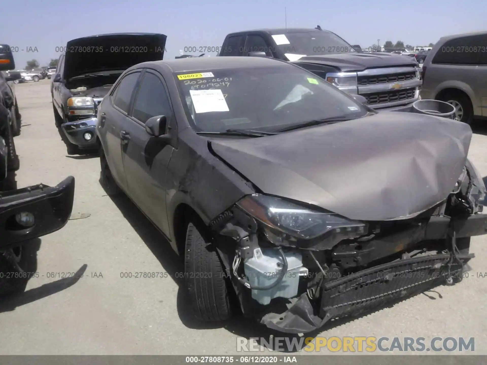 1 Photograph of a damaged car 5YFBURHE1KP919127 TOYOTA COROLLA 2019