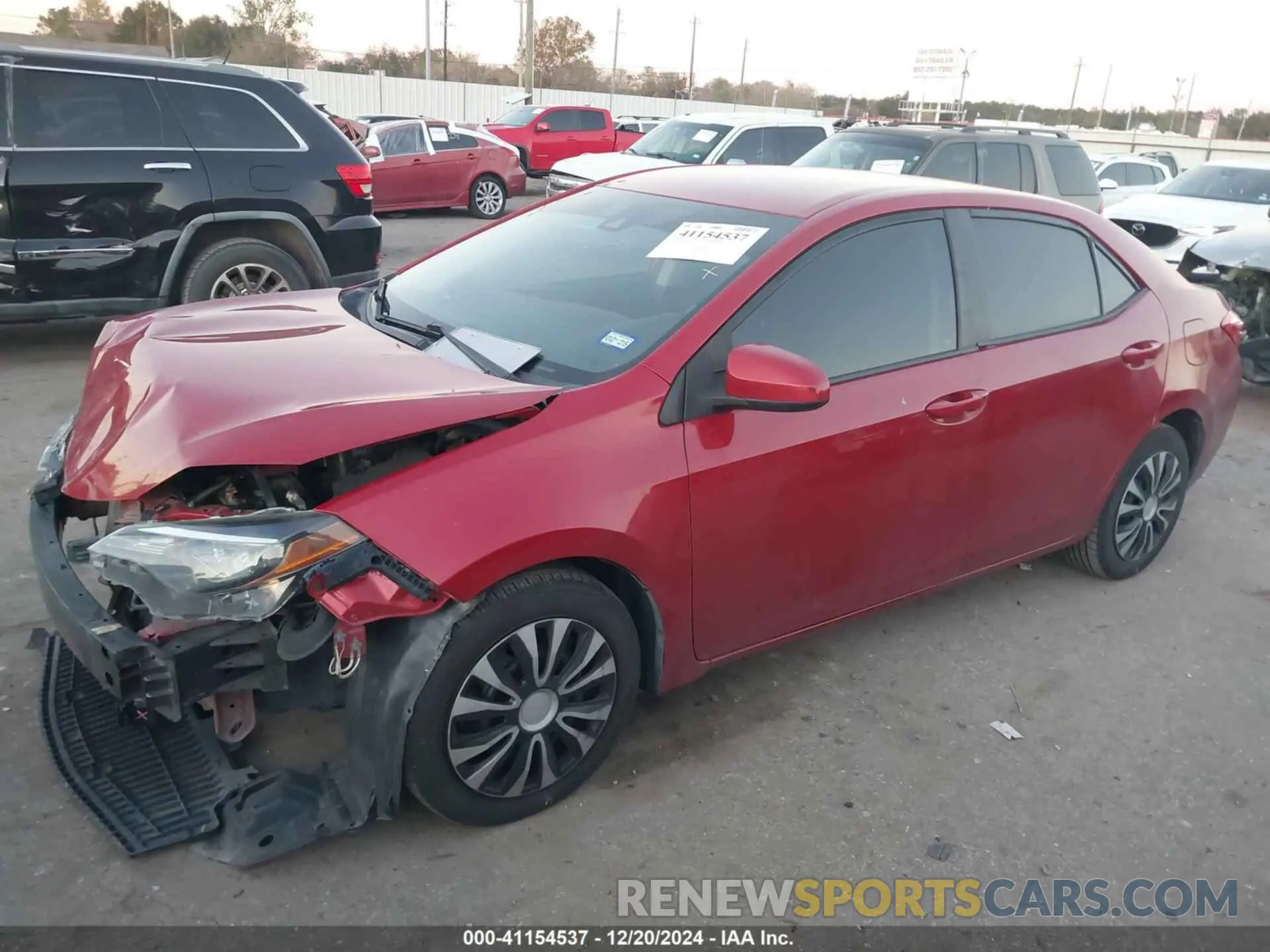 2 Photograph of a damaged car 5YFBURHE1KP920018 TOYOTA COROLLA 2019